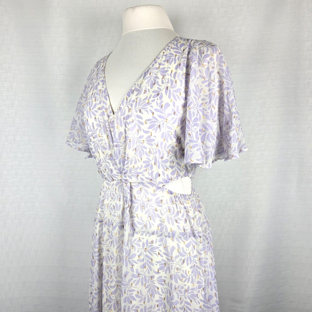 Lovestitch Lavender Metallic Maxi Dress Women's Medium Fairy‎ Garden Romantic